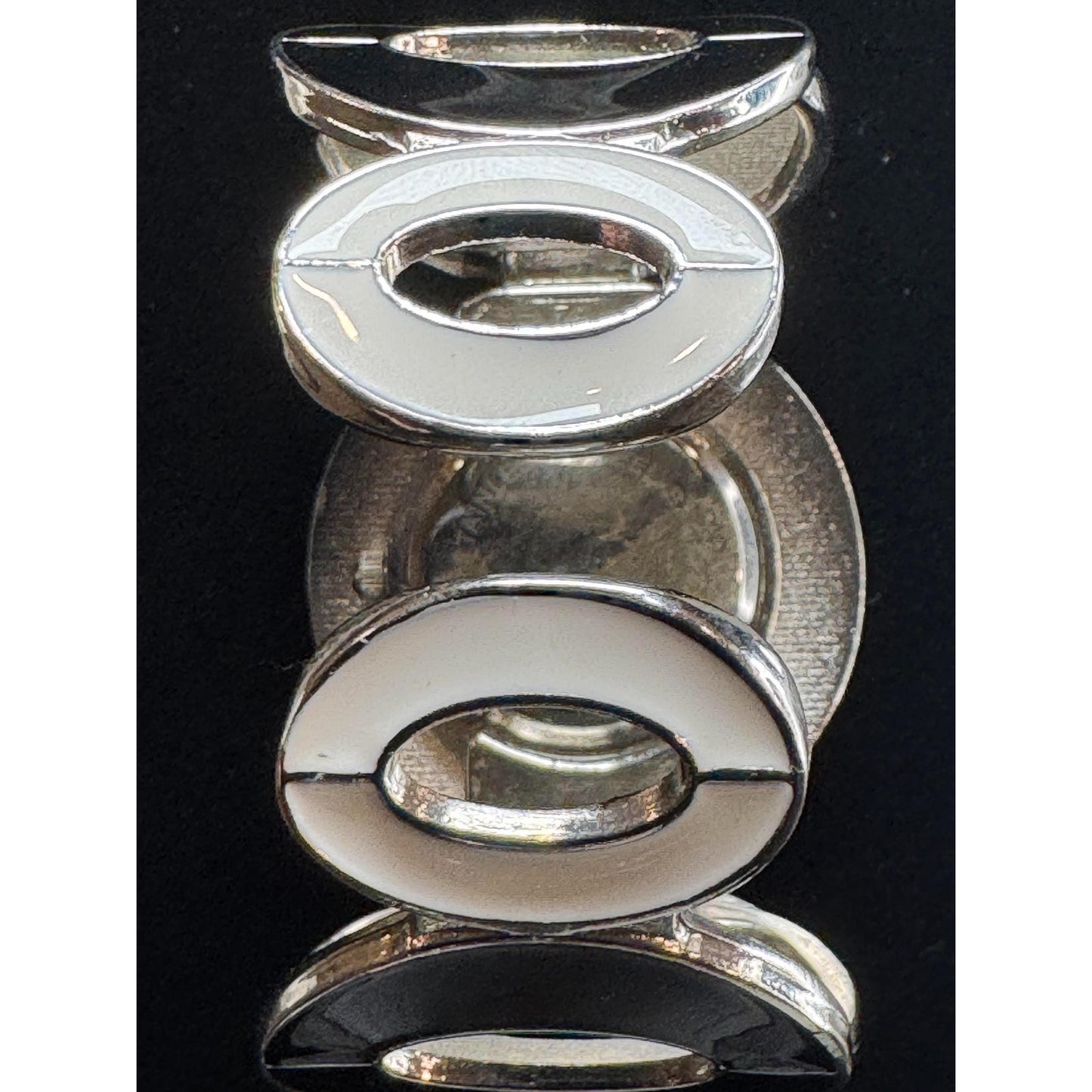 Fikon Designer Ladies Watch - Silver Open Link Bracelet | White Dial | Modernist Design | Quartz Movement