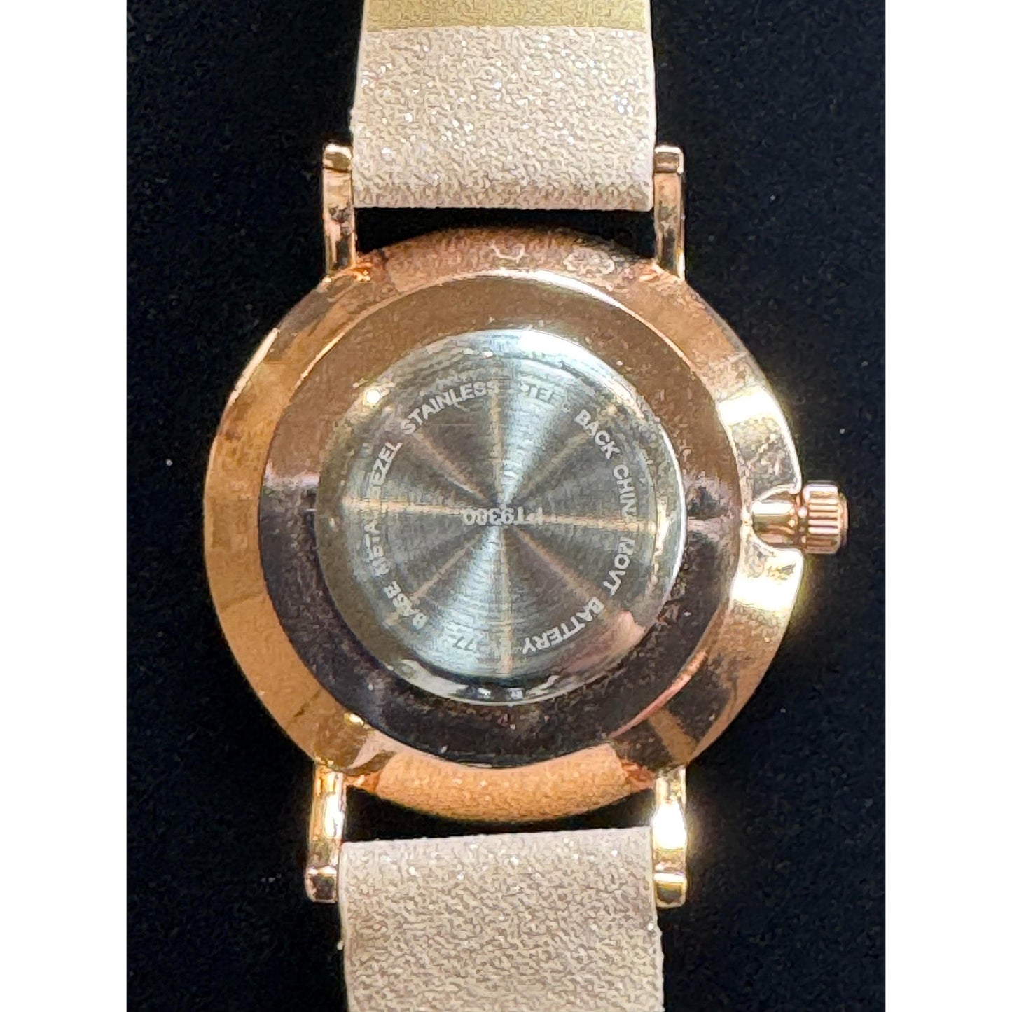 Fashion Floral Watch - Rose Gold Case | Pink Flower Dial | Cream Leather Band | Roman Numerals | Pre-Owned